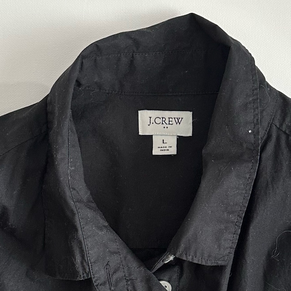 J.Crew Classic Black Collared Shirt